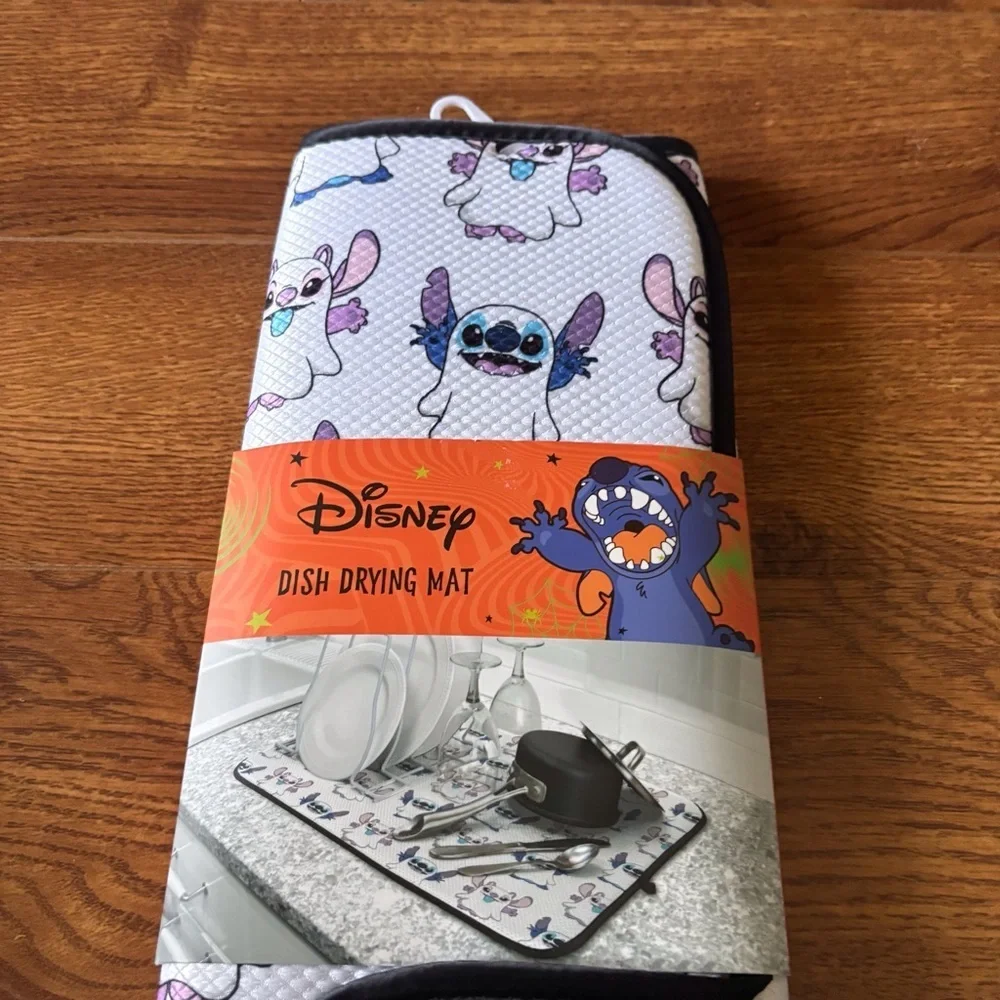 Disney Stitch Halloween Dish Drying Mat